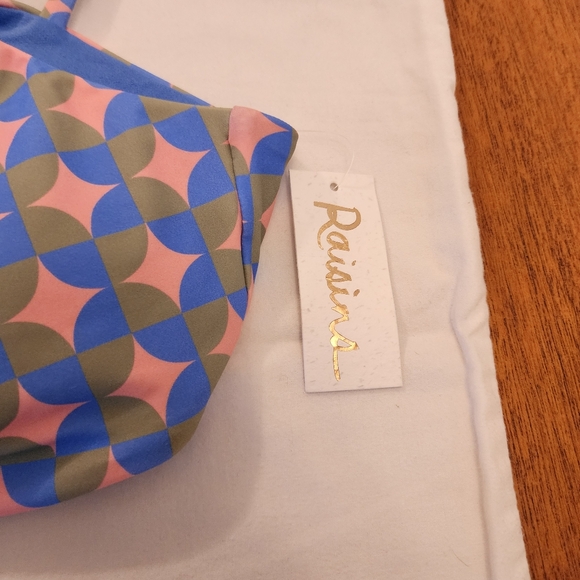 Raisins Colorful Geometric Bikini Set. Comes with Hygienic Liner. NWT - Picture 5 of 11